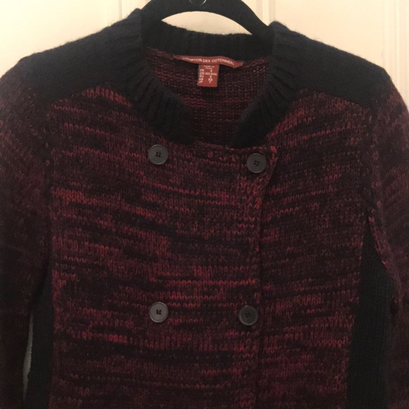 Comptoir Des Cotonniers Knit Sweater Navy/Red -XS - Picture 5 of 11